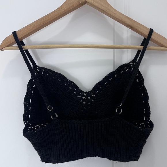 A&F Crochet Bodice Bralette Cropped Tank Top - Picture 7 of 8